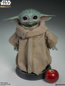 Sideshow 1/1 スターウォーズ マンダロリアン グローグ 未開封新品 400369 スタチュー サイドショウ Grogu Baby Yoda 検） ホットトイズ