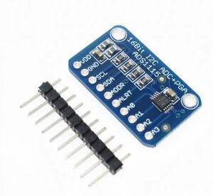 ADS1115 4チャンネル 16ビット I2C ADC モジュール ゲインアンプ