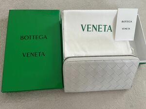 ☆未使用☆ ボッテガヴェネタ / BOTTEGA VENETA / ラウンドファスナー 長財布 白 ホワイト 