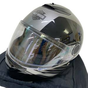 【美品】 Harley-Davidson ハーレーダビッドソン　VANOCKER S08　フルフェイスヘルメット 黒系 ブラック系 XLサイズ　 12241-100