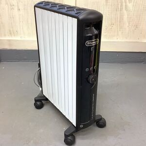 【動作品】DeLonghi マルチダイナミックヒーター MDHU15-BK ブラック 10~13畳 ゼロ風暖房 電気ヒーター 24時間デジタルタイマー 2018年製