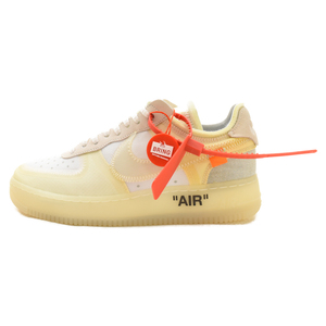 ナイキ ×OFF-WHITE THE 10: AIR FORCE 1 LOW オフホワイト ザテン エアフォース1 ローカットスニーカー ホワイト US8/26cm AO4606-100