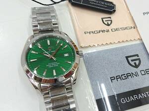 ほぼ未使用 PAGANI DESIGN PD-1688M 自動巻 アクアテラ オマージュ メンズ 腕時計 グリーン