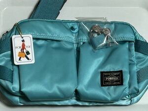 【数量限定/即完売】PORTER TANKAR ポーターウエストバッグ ターコイズ PORTER TOKYO 限定 WAIST BAG TURQUOISE ティファニーブルー 水色