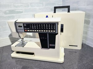 【ジャンク品】 管1G148 JANOME ジャノメ ミシン MODEL 5002 コンピューターミシン 電源コード無し、フットペダル無し、ケース有り　