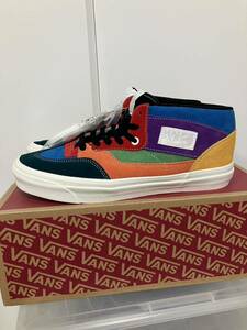 未使用28 バンズ　スニーカー　ハーフキャブ　マルチカラー　vans スウェード