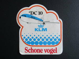 KLM■DC-10■Schone vogel（美しい鳥）■ステッカー