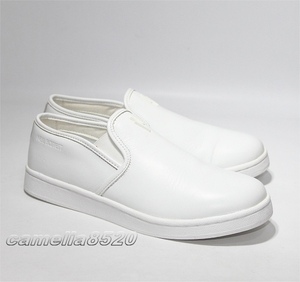 Neil Barrett ニールバレット スリッポン スニーカー オフホワイト レザー 38 約24～24.5cm 美品 使用僅か Thunderbolt Slip-on Sneaker