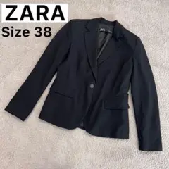 ZARA ザラ　テーラードジャケット　黒　38　M　レディース　シングルボタン