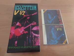 ★レッド・ツェッペリン Led Zeppelin★V 1/2 Performed In Seattle 1973★2CDBOX★シリアルナンバー入★中古品★汚れあり★Limited Number