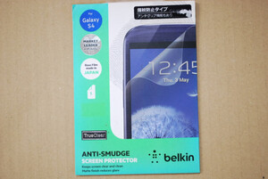 BELKIN ベルキン GALAXY S4用 液晶保護フィルム 指紋防止 F8M597qe