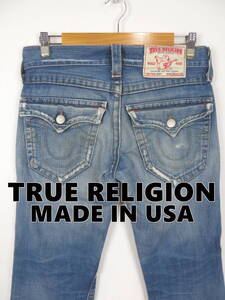 トゥルーレリジョン ★ ダメージ ブーツカット デニムパンツ JOEY W31 ★ TRUE RELIGION フレア ヒップホップ アメリカ製 DADA着用ブランド