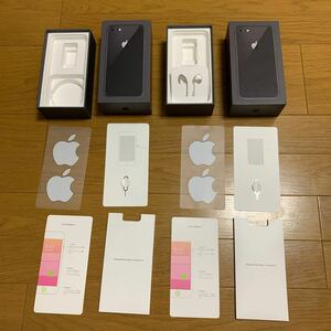 ★iPhone8★スペースグレイ★スペースグレー★iPhone★空箱★箱★アップル　ステッカー★シール★Apple ★SIM ピン★