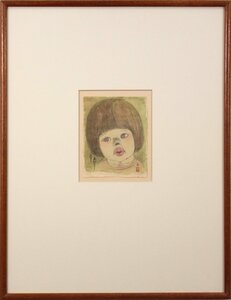 米倉 斉加年 肉筆『女の子』【真作保証】 絵画 - 北海道画廊