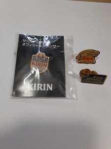 サッカー日本代表 KIRIN ピンバッジ　3個セット