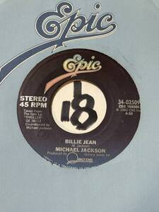 1982 MICHAEL JACKSON BILLIE JEAN / CAN’T GET OUTTA THE RAIN 新品 