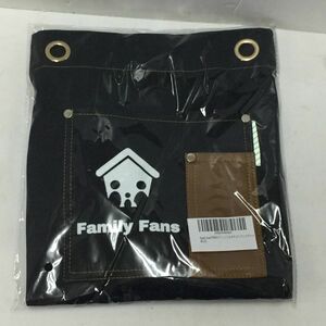 【未使用 送料込】Family Fans 作業用エプロン デニムエプロン 男女兼用 ユニセックス アウトドア キャンプ BBQ DIY 園芸 カフェ◆M0186-06