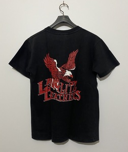 ☆Langlitz Leathers ラングリッツレザー イーグル 半袖Tシャツ XS 黒 赤 ブラック レッド 小さいサイズ モーターサイクル バイク