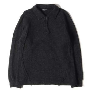 COMME des GARCONS HOMME PLUS コムデギャルソン オムプリュス 03AW Curve インサイドアウト ハーフジップ ロングスリーブ ポロシャツ