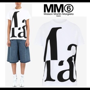 ● Maison Margiela 新品 Tシャツ 白 S ロゴ コットン イタリア製 マルジェラ アイコニック 半袖 ホワイト 4万円相当