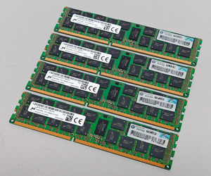 1866MHz 16GB 4枚組 合計 64GB MacPro用メモリー 2013 モデル用 240pin DDR3 14900R RDIMM 2009 2010 2012 Z620 Z820 動作確認済　#0114B