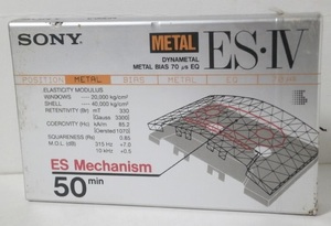 未開封 SONY ES Ⅳ メタルカセット 50分 C-50ES4 ES-Ⅳ IV Made in Japan カセットテープ ソニー 