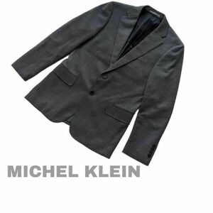 【最終値下げ】212 MICHEL KLEIN テーラードジャケット グレー ストライプ size46 古着 アウター フォーマル ビジネス カジュアル