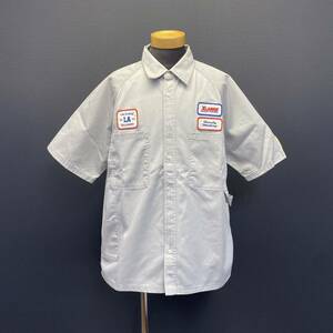 X-LARGE LOGO PATCH S/S WORK SHIRT エクストララージ ロゴ パッチ ショートスリーブ ワークシャツ size L 新品