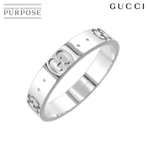 グッチ GUCCI アイコン #18 リング K18 WG ホワイトゴールド 750 指輪 Icon Ring 90251307