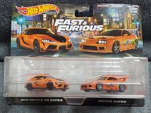 新品未開封品★ホットウィール プレミアム 2パック★FAST&FURIOUS ワイルドスピード トヨタ GRスープラ スープラ HBL96★ミニカー