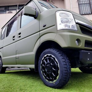 軽トラ 軽バン 14インチ 155/65R14 トーヨー オープンカントリー RT ホワイトレター タイヤ ホイール 新品 4本 セット 純正車高