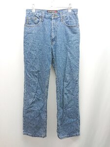 ◇ Oscar Jeans パッチ ステッチ 厚手 シンプル オシャレ カジュアル デニムパンツ サイズ30x30 ブルー レディース E