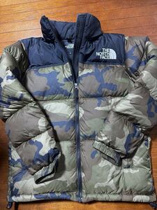 THE NORTH FACE ノースフェイス ダウンジャケット ヌプシ 迷彩 カモフラ ND91842 Sサイズ 