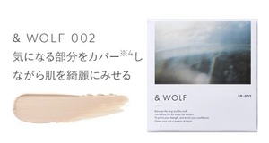 未開封☆Norganic/エヌオーガニック　& WOLF 002 light beige UV ファンデーション アンドウルフ UV ファンデ 敏感肌　22種類の美容成分