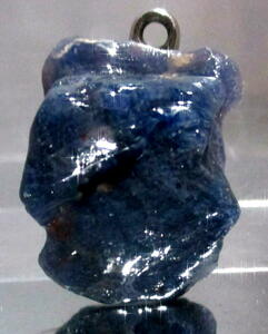 50CtAfricanNaturalBlueSapphireRoughPendant*