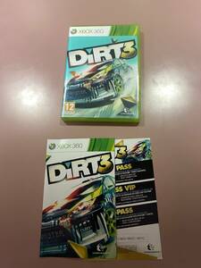 送料無料 国内本体起動確認済 Xbox360★ダート３ 海外版★used☆DiRT ３☆