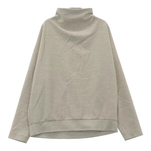 【美品】ebure エブール 3410900301 ボトルネック 長袖Tシャツ グレー系 38 [240101179132] レディース