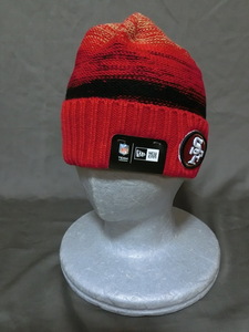 USA購入 ニューエラ【NEWERA】 NFLオフィシャル サンフランシスコ フォーティナイナーズ【San Francisco 49ers】ロゴ刺繍入りニットCAP