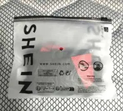 SHEIN パンツ　黒赤系　Lサイズ