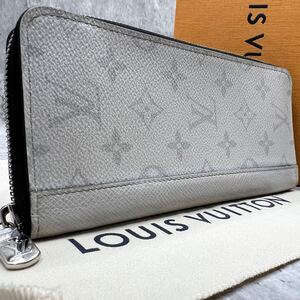 【美品 近年モデル】ルイヴィトン LOUIS VUITTON ジッピーヴェルティカル 長財布 ラウンド タイガラマ モノグラム ホワイト 白 M30446