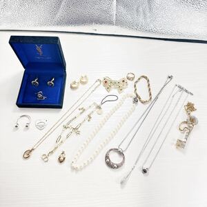 1円 1円スタート ネックレス アクセサリー イヤリング Dior ブローチ ニナリッチ ブランドアクセサリー ティファニー 15点 まとめ売り 大量