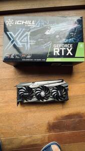 動作確認済み RTX3080 INNO3D ELSA ICHILL X4 10GB GDDR6X 3xDP 1xHDMI noLHR 美品 保管品