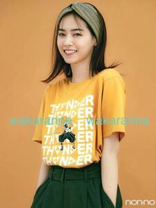 新品 マンガUT鬼滅の刃 ×ユニクロ 限定2020グラフィックTシャツXSサイズ46イエロー 善逸 コラボ 未着用non-no西野七瀬 半袖 未使用 アニメ