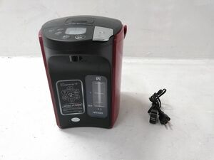 ◆ 動作品 TIGER タイガー 蒸気レスVE電気まほうびん PIP-A220 容量2.2L レッド 1108-305D @100◆