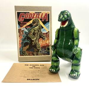 【希少品】　ビリケン商会　ゴジラ　GOZILA ブリキ　ゼンマイ動力　禁断の惑星 Godzilla 1990 Billiken Made In Japan 