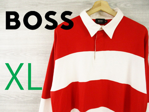 春物 HUGO BOSS●ヒューゴボス＜ボーダー ラガーシャツ＞●M2280c