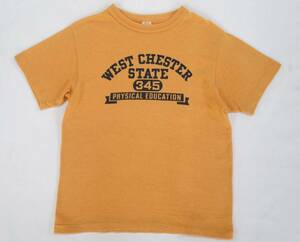 WAREHOUSE ウエアハウス 4601 プリントTシャツ オレンジ(S) WEST CHESTER