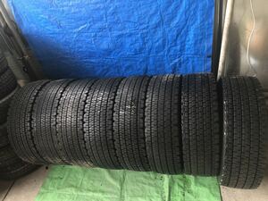 245/70R19.5 136/134J ブリジット　W900 スタッドレス　8本 10mm〜11mm 送料無料