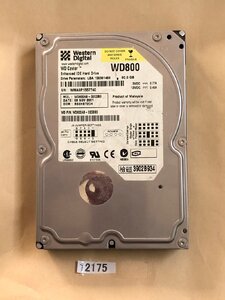 80GB IDE 3.5 インチ ハードディスク wd800ab-32cdb0 3.5 インチ 使用時間52263時間