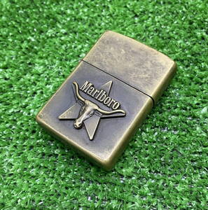 ◇ Marlboro Zippo 【刻印：I/Ⅷ】 マルボロ ジッポー ライター 【使用感/キズ汚れくすみ多め】 コレクション / 中古(S241226_7)